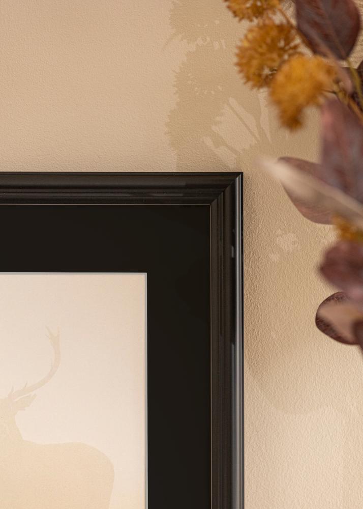 Kehys Siljan Musta 60x60 cm - Passepartout Musta 50x50 cm