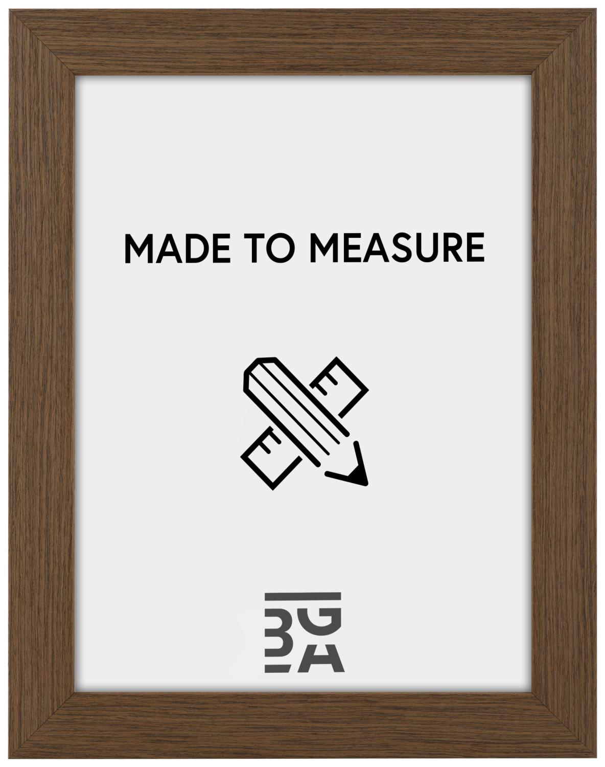 Product Image for Kehys Moviken Vaalea Saksanpähkinä - Omat mitat (Heijastamaton lasi)