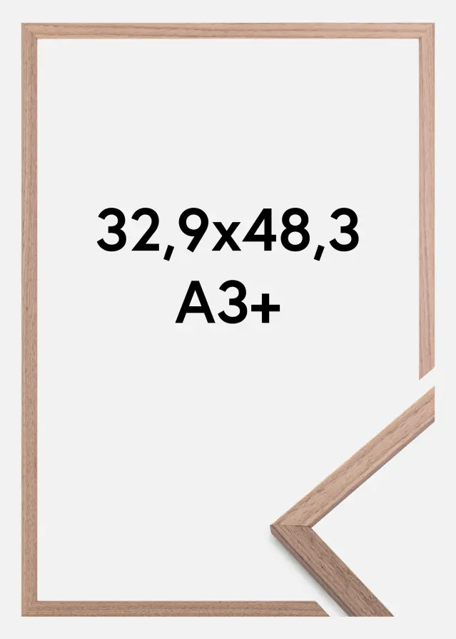Kehys Edsbyn Vaalea Saksanpähkinä 32,9x48,3 cm (A3+)