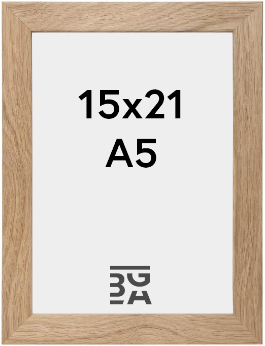 Kehys Oak Wood Akryylilasi 15x21 cm (A5)