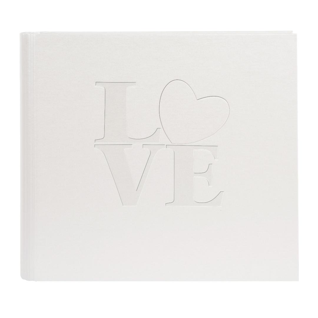 White Love Albumi - 28x26 cm (50 Valkoista sivua / 25 lehteä)