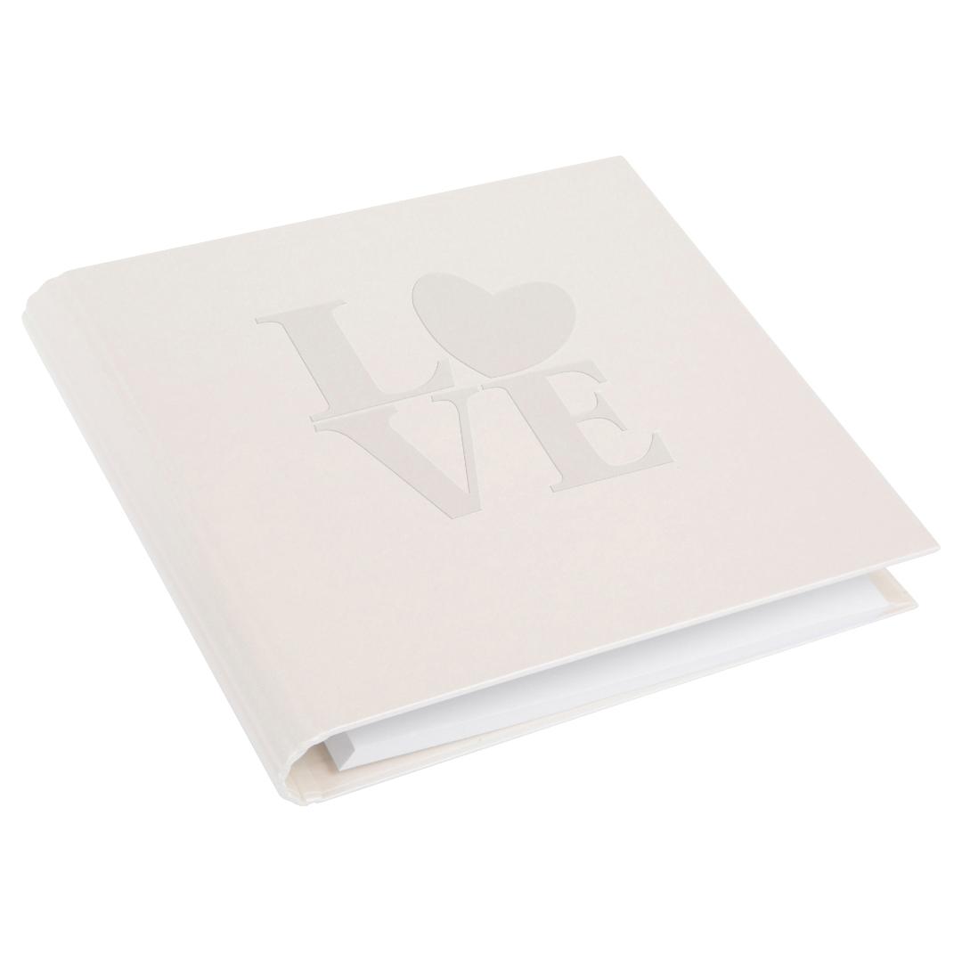 White Love Albumi - 28x26 cm (50 Valkoista sivua / 25 lehteä)