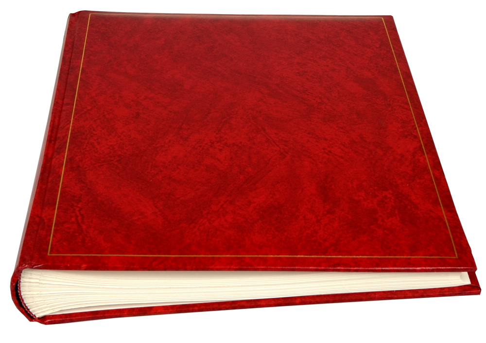 Henzo Basic Line Punainen- 30x36 cm (80 Valkoista sivua / 40 lehteä)