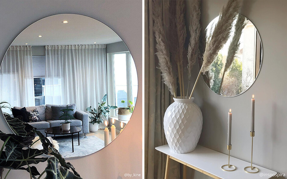 Pyöreät peilit - valoa heijastava peili