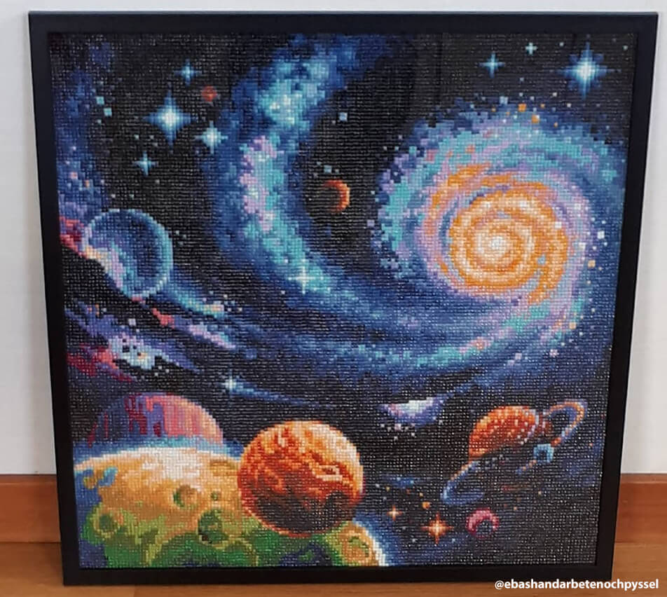 Kehystetty timanttimaalaus