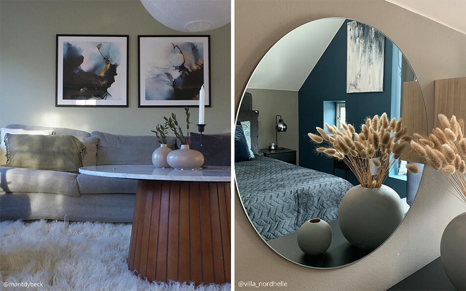 Julisteet, kehykset, peilit - luonnonläheinen sisustus