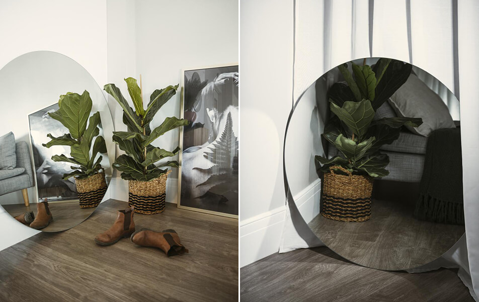 Pyöreä peili olohuoneeseen – pyöreä peili makuuhuoneeseen