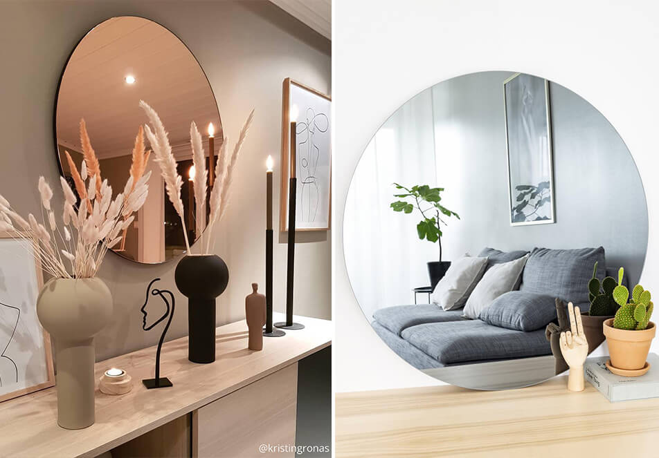 Sävytetyt peilit - pyöreät peilit